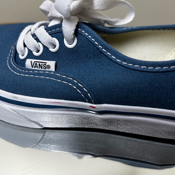 Vans Classic Navy Canvas Shoes - Picture 6 of 7